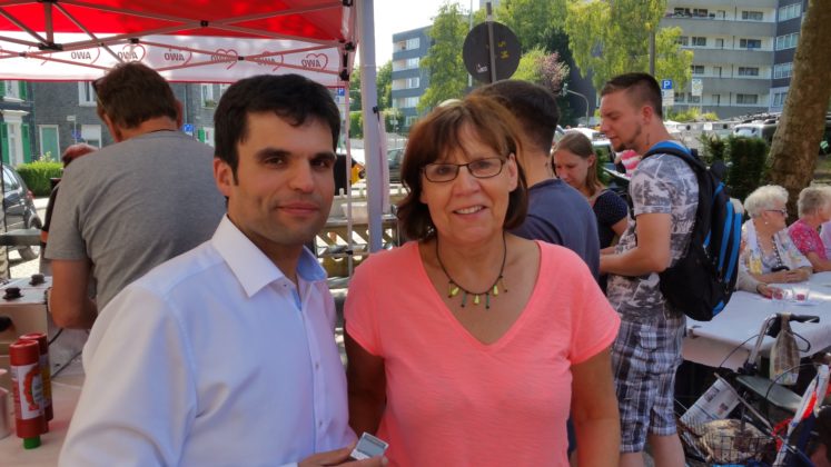 Ulla Wilberg und Antonio Scarpino freuten sich über den großen Zuspruch zum Sommerfest. Foto: von Gerishem