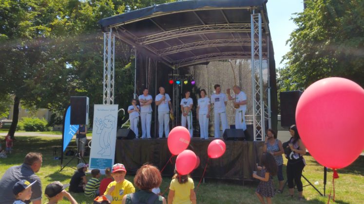 Die Capoeira-Vorführung machte den tänzerischen Aspekt dieser Kampfkunst deutlich. Foto: von Gerishem