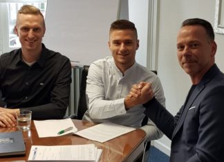 Der neue FCR Trainer Marcel Heinemann, Aleksander Stanojevic und FCR-Präsident Lars Althoff (v.l.). | Foto: FCR
