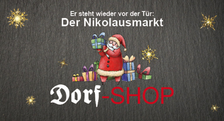Nikolaus im Dorf-Shop