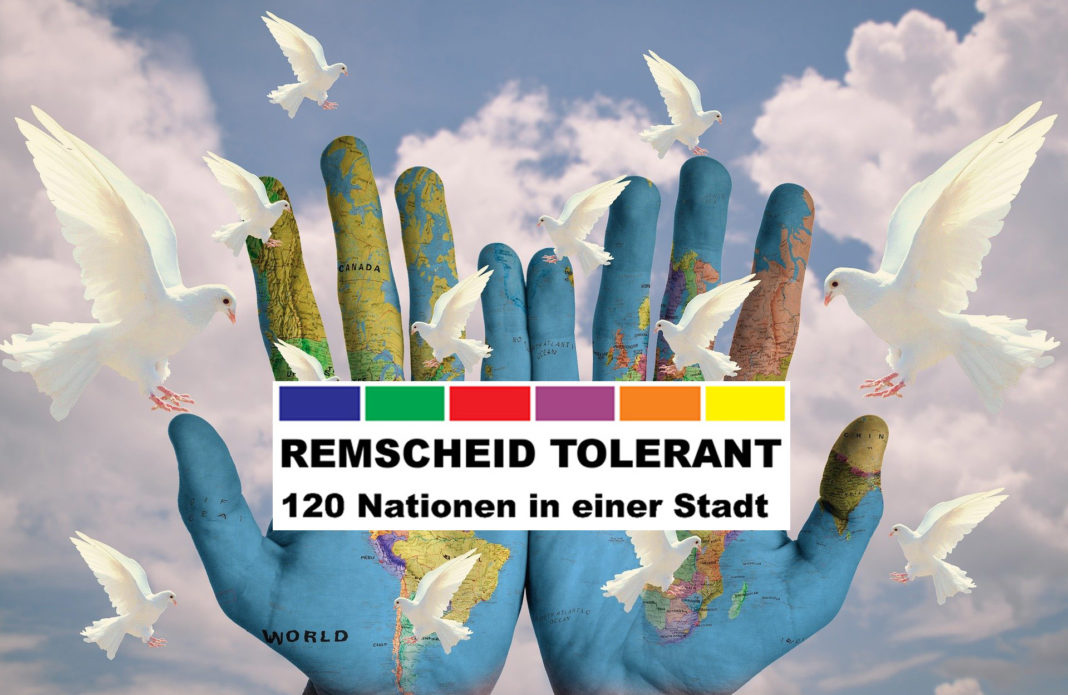 Frieden demonstrieren: Das Aktionsbündnis von Remscheid Tolerant - 120 Nationen in einer Stadt.