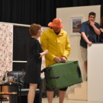 Annette (Tanja Pett), Klaus-Dieter (Norbert Becker), Peter (Oliver Hecker) und Manuela (Ute Joho) (v.l.) vom Wipperwagen im CVJM Lüttringhausen. Foto: Peter Klohs