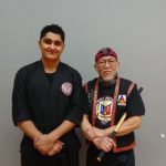 LTG-Kickboxtrainer Shemsedin Berisha und Großmeister Carlos „Manong“ Pulanco in Lennep. Foto: LTG