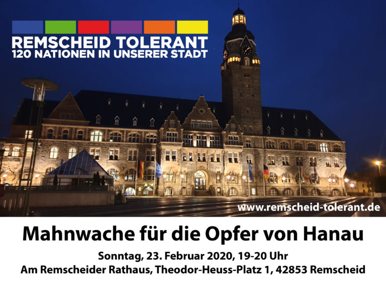 Mahnwache und Lichterkette für die Opfer von Hanau