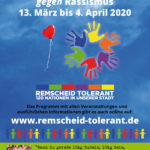 Das Plakat zu den Internationalen Wochen gegen Rassismus in Remscheid.
