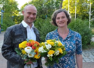 David Schichel und Ilka Brehmer sind die Spitzenkandidat*innen der Remscheider Grünen. Foto: Sascha von Gerishem