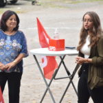 Erden Ankay-Nachtwein, Vorsitzende des Integrationsrates, und Anne Marie Faßbender, Vorsitzende von Remscheid Tolerant sprachen über Toleranz. Foto: Peter Klohs