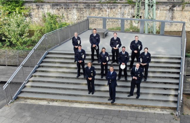 Die Neuzugänge der Polizeiinspektion Remscheid. Foto: Polizei Wuppertal