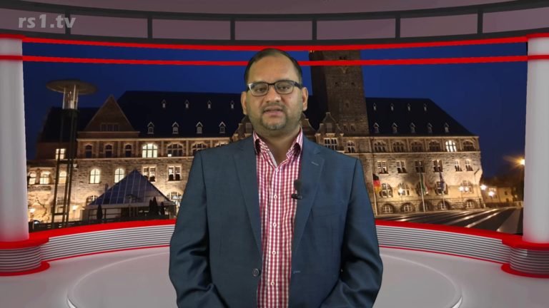 Der Kommentar zur Kommunalwahl 2020 in Remscheid kommt von rs1.tv-Chefredakteur Arunava Chaudhuri. Screenshot: rs1.tv