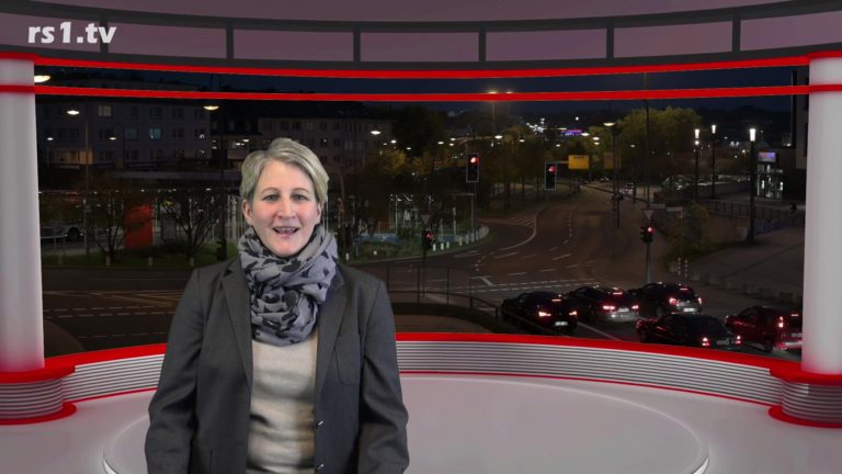 Nicole Dahmen führt durch "Die Woche", Lokalnachrichten aus Remscheid. Eine Kooperation von rs1.tv und Lüttringhauser. Screenshot: rs1.tv