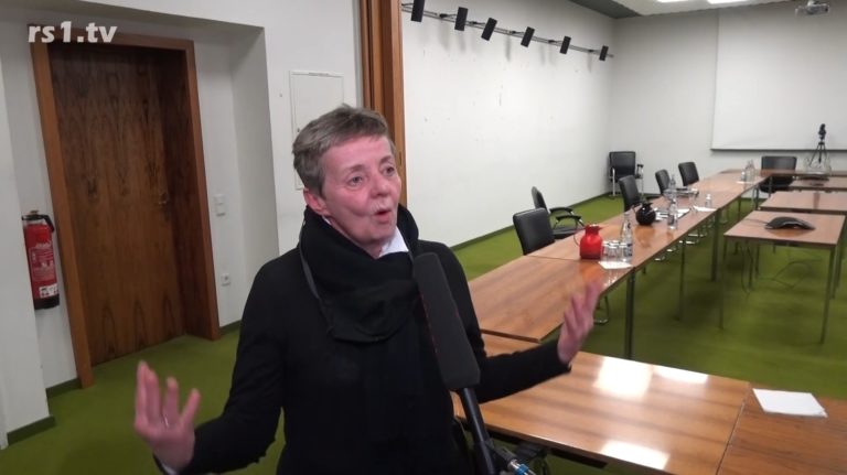 Rechtsdezernentin Barbara Reul-Nocke. Screenshot: rs1.tv / www.rs1.tv