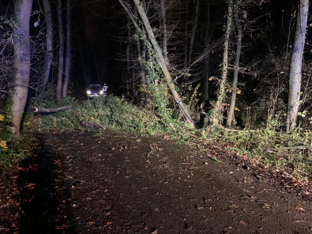 Die Unglücksstelle am Bracken. Foto: Feuerwehr Haan