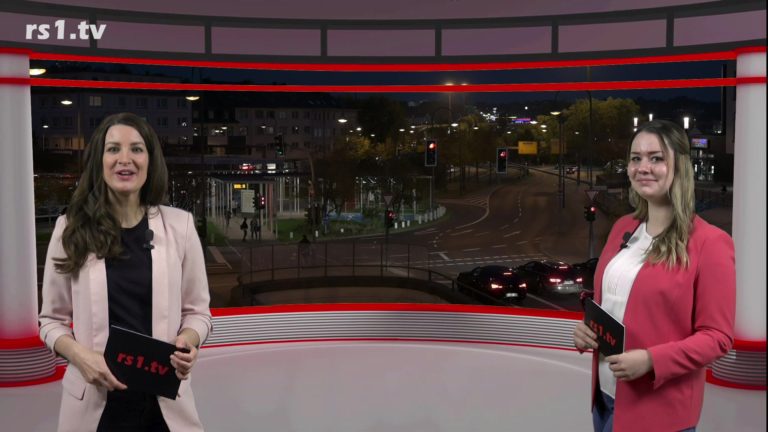 Sarah Stahlschmidt führt durch "Die Woche", die Lokalnachrichten aus Remscheid präsentiert Sabrina Ottersbach. Eine Kooperation von rs1.tv und Lüttringhauser. Screenshot: rs1.tv