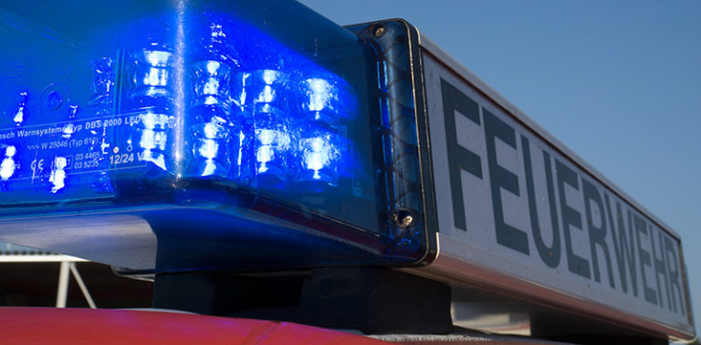 Brennender Anhänger in Wuppertal-Elberfeld