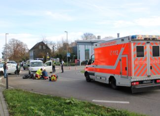 Die Unfallstelle Dünweg in Burscheid-Hilgen. Foto: Polizei RheinBerg