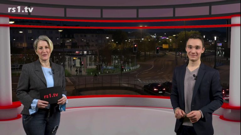 Nicole Dahmen führt durch "Die Woche", die Lokalnachrichten aus Remscheid präsentiert Daniel Pilz. Eine Kooperation von rs1.tv und Lüttringhauser. Screenshot: rs1.tv