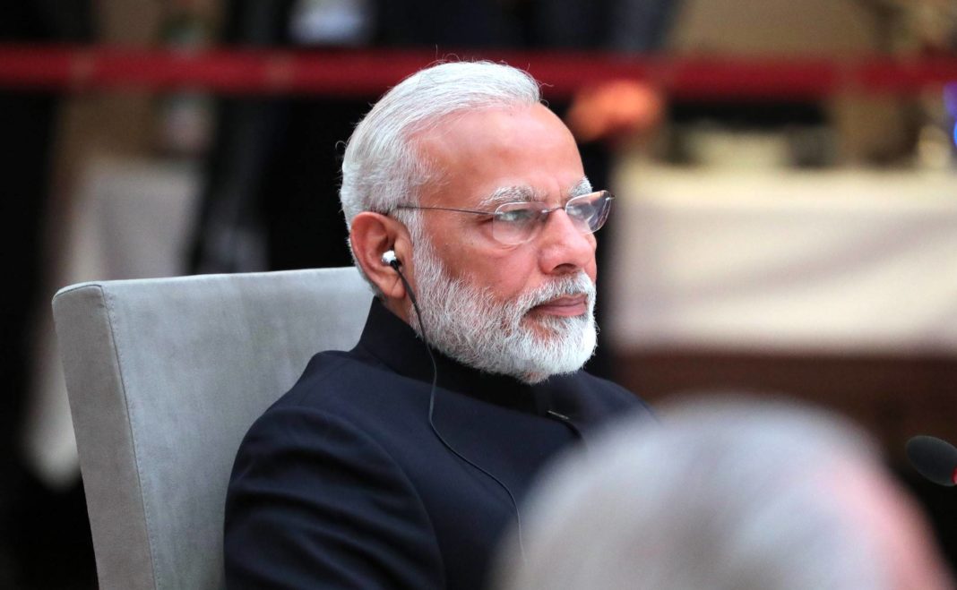 Indiens Premierminister Narendra Modi bei einem informellen Treffen der Staats- und Regierungschefs der BRICS-Staaten 2017 in Hamburg. Foto: Kremlin.ru, CC BY 4.0 , via Wikimedia Commons