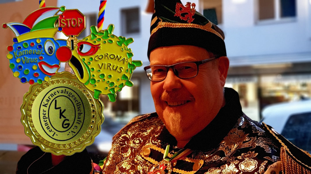 Lenneper Karnevalsgesellschaft verleiht Corona-Sonderorden. Collage: Sascha von Gerishem