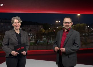 Nicole Dahmen führt durch "Die Woche", die Lokalnachrichten aus Remscheid präsentiert Marcus Schmidt. Eine Kooperation von rs1.tv und Lüttringhauser. Screenshot: rs1.tv