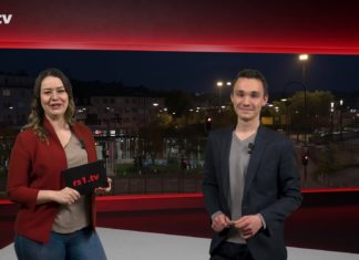 Sabrina Ottersbach führt durch "Die Woche", die Lokalnachrichten aus Remscheid präsentiert Daniel Pilz. Eine Kooperation von rs1.tv und Lüttringhauser. Screenshot: rs1.tv