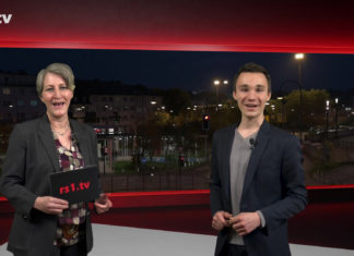 Nicole Dahmen führt durch "Die Woche", die Lokalnachrichten aus Remscheid präsentiert Daniel Pilz. Eine Kooperation von rs1.tv und Lüttringhauser. Screenshot: rs1.tv