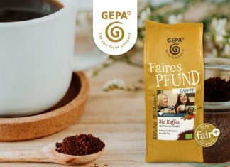Nur das "Faire Pfund" der GEPA wurde von ÖKO-TEST in allen Bereichen (Geschmack, Inhaltsstoffe, Kaffeeanbau und Transparenz) mit gut oder sehr gut bewertet. Es schnitt außerdem unter allen sechs getesteten Bio-Produkten am besten ab. Foto: GEPA - The Fair Trade Company