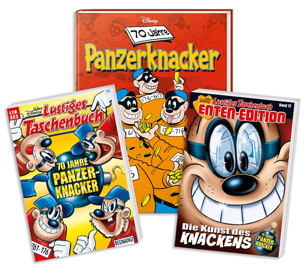 Cover 70 Jahre Panzerknacker. Bild: Egmont Ehapa Media GmbH / Disney