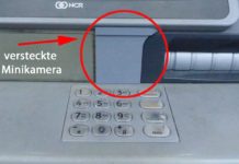 Präparierter Geldautomat: Versteckte Minikamera. Foto: Polizei Oberberg