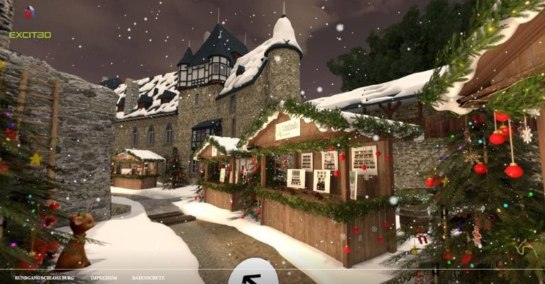 Zweiter virtueller Weihnachtsmarkt auf Schloss Burg