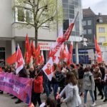 Endlich wieder 1. Mai Demo in Remscheid. Foto: Yannick Nützmann