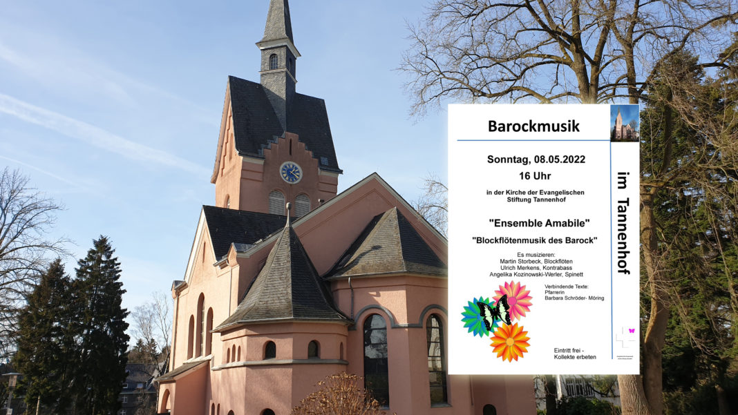 Blockflötenmusik des Barock vom Ensemble Amabile in der Kirche der ev. Stiftung Tannenhof. Foto: Sascha von Gerishem