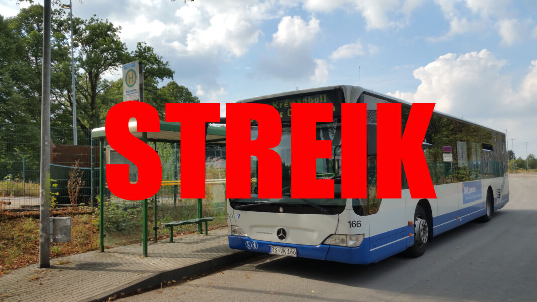 Streik: Die Busse der Stadtwerke Remscheid fahren nicht. Foto: Sascha von Gerishem