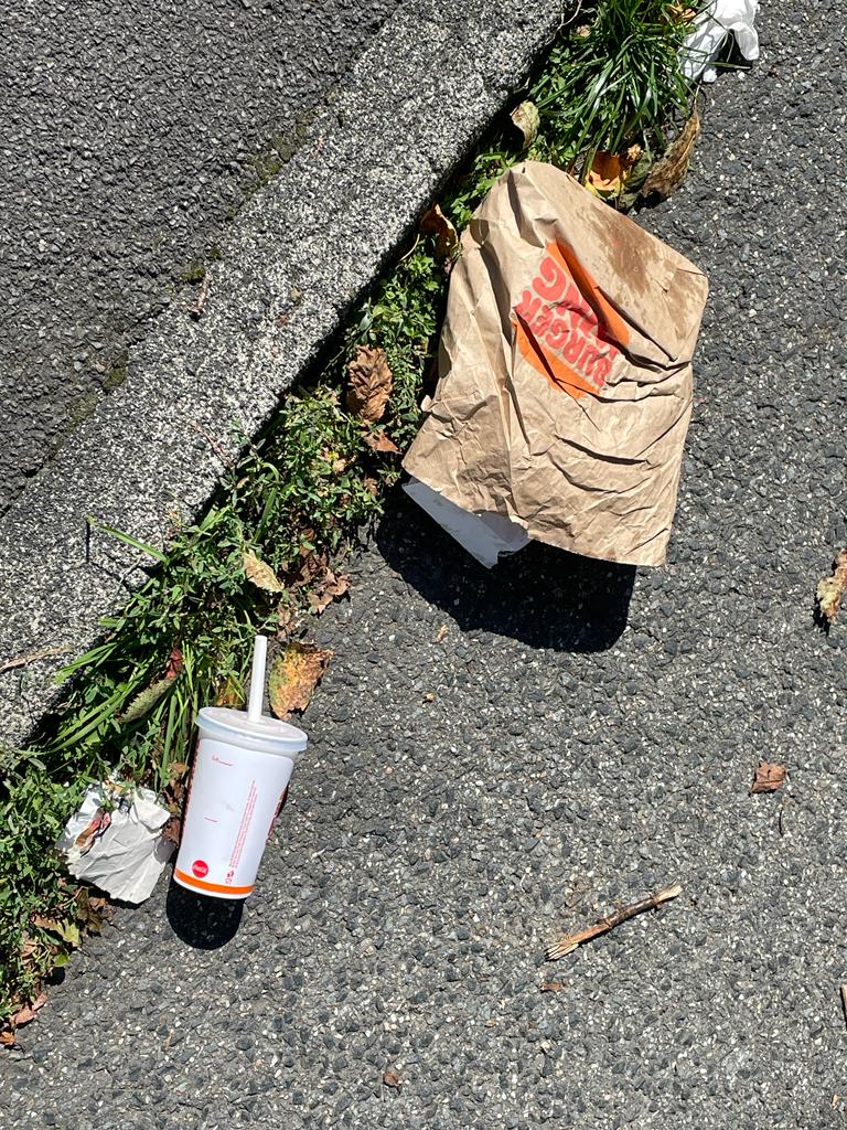 Einwegverpackungen als Müll in den Straßen. Foto: Die Linke.Remscheid